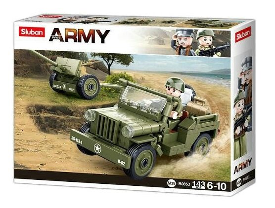 Klocki Wojsko Samochód z armatą 143 elementy