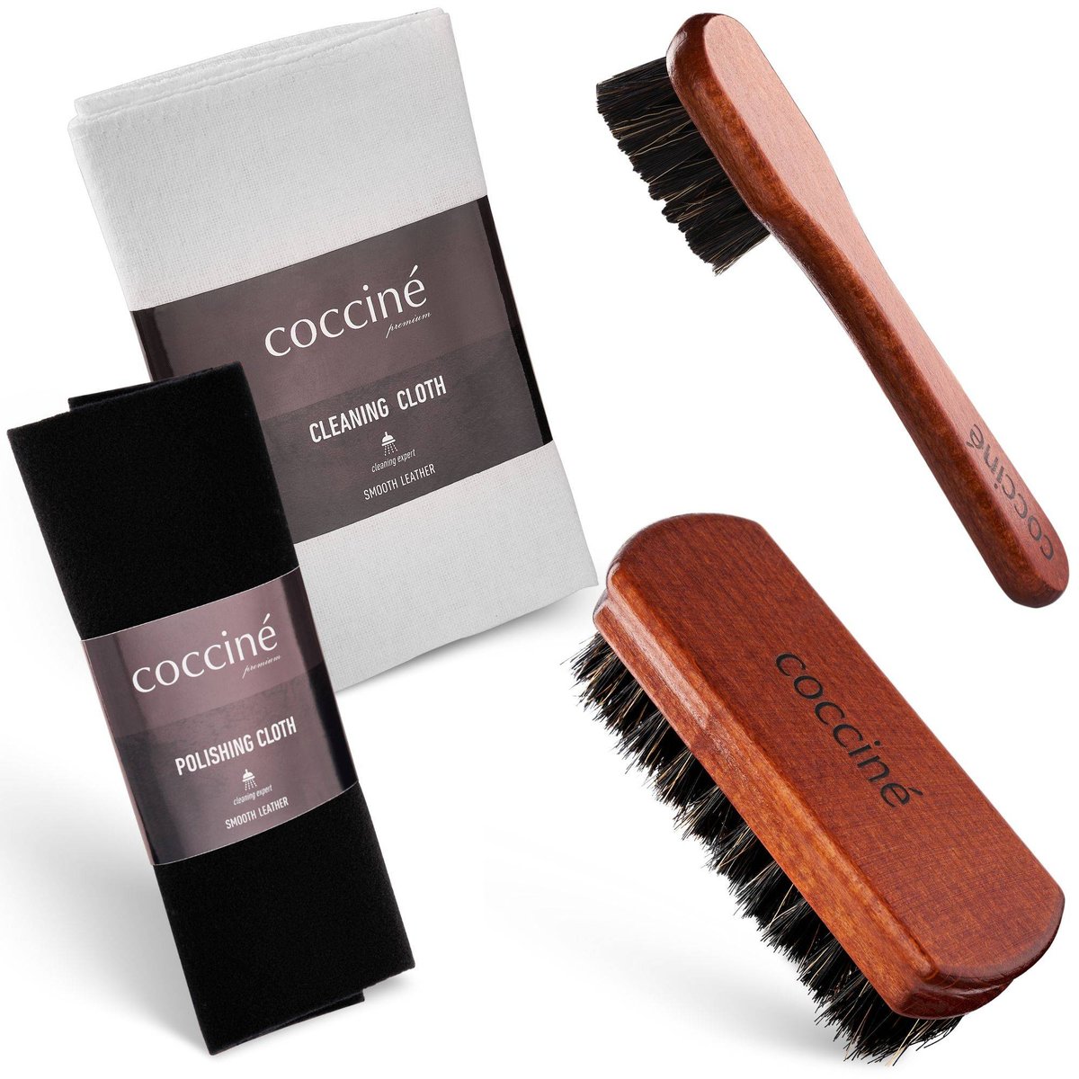 Zestaw 4w1 do czyszczenia i pielęgnacji butów skórzanych