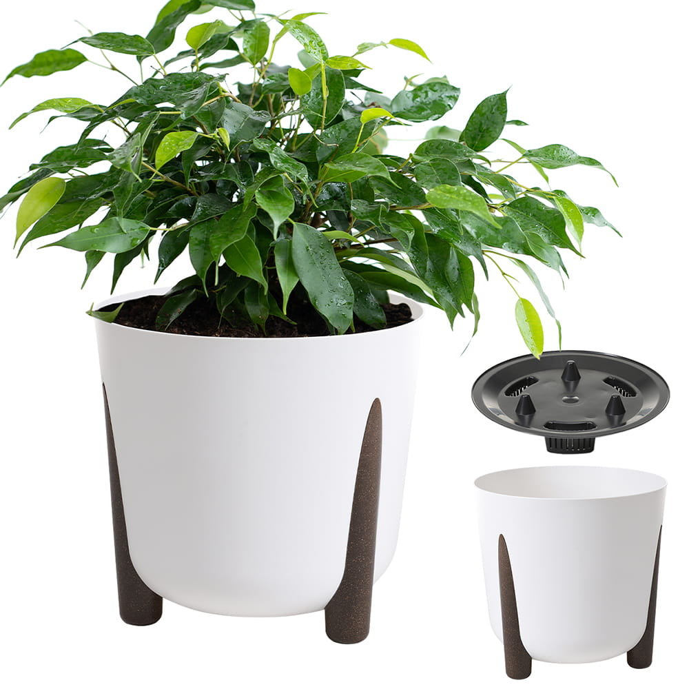 Donica FRIDA 340 ECO recycled - biały LA238-05 Lamela