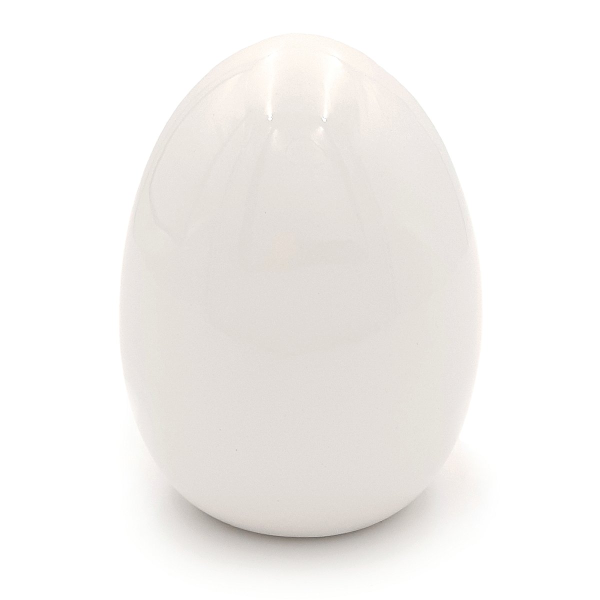 Jajko ceramiczne wielkanocne do stroika BIAŁE 6 cm