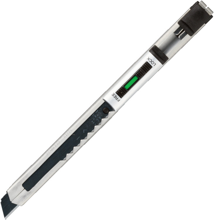 Nóż Segmentowy 9Mm Kds Slim Black Silver (3X Czarne Ostrze)