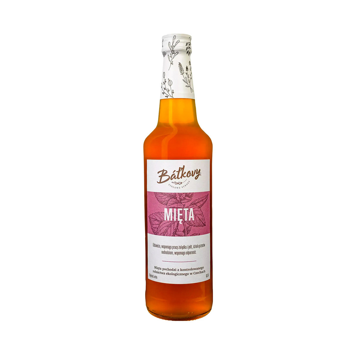 Syrop z mięty 500 ml / Batkovy
