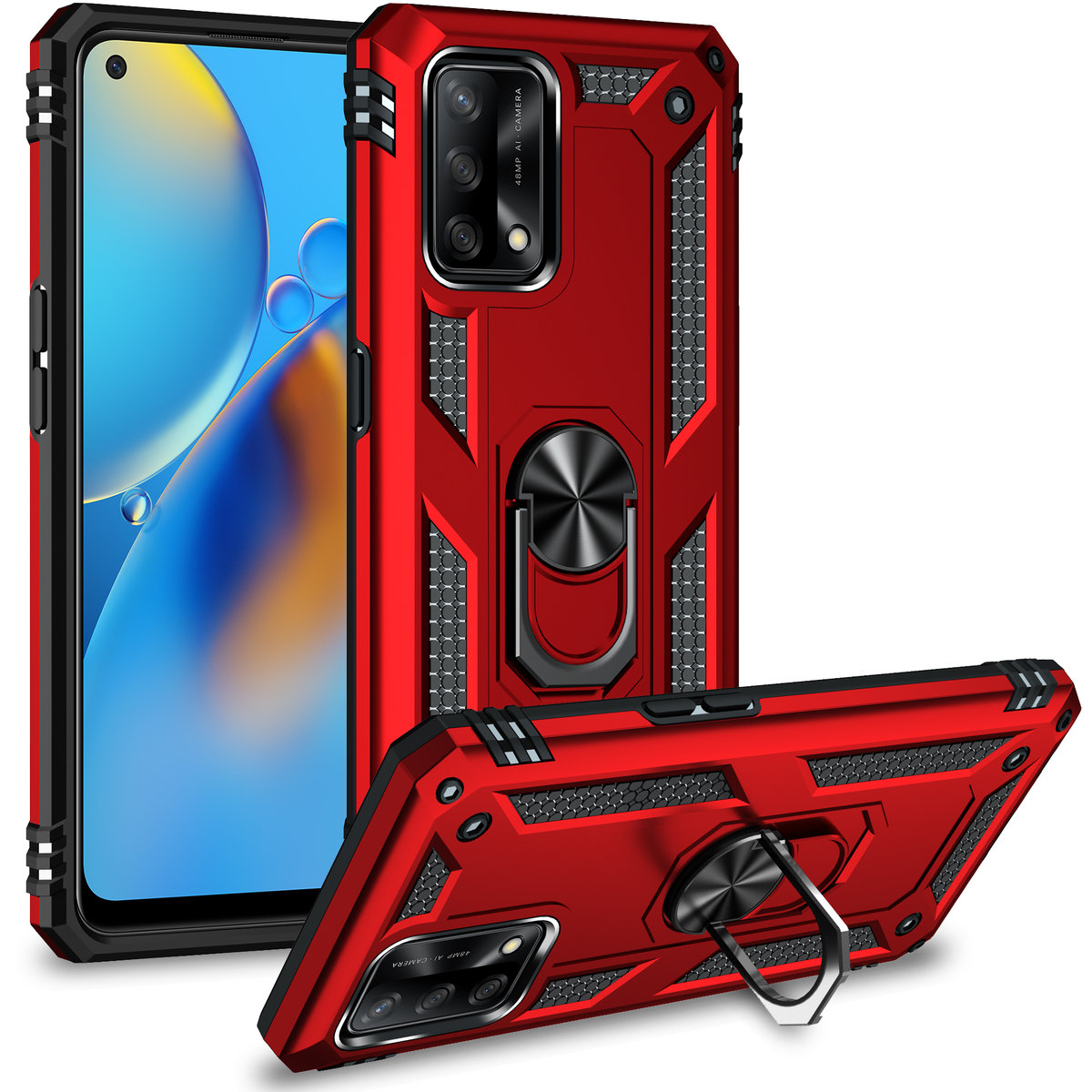 ETUI EXOGUARD ARMOR RING - OPPO A74 5G - PANCERNE CASE OBUDOWA FUTERAŁ RING
