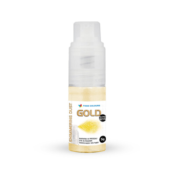 Barwnik spożywczy pyłek brokatowy GOLD Shimmering Spray 5 g