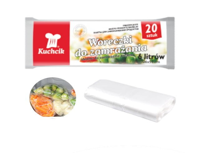 Kuchcik Woreczki do zamrażania 26 x 50 cm 20 szt.