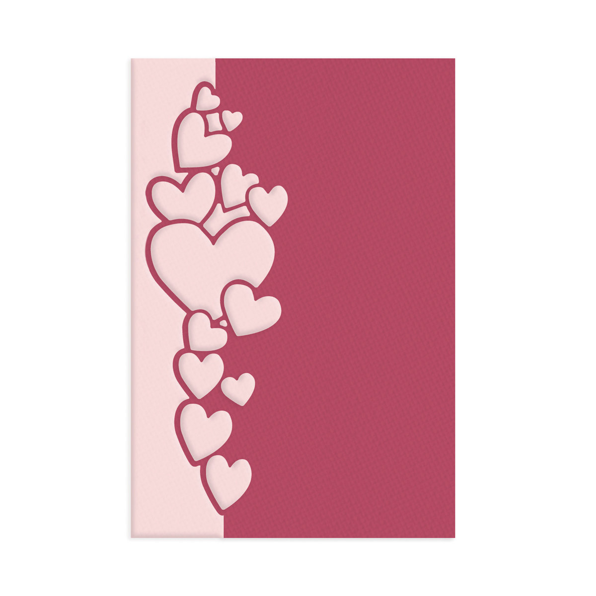 Wykrojnik dpCraft - border serca 11,2 cm x 3,9 cm