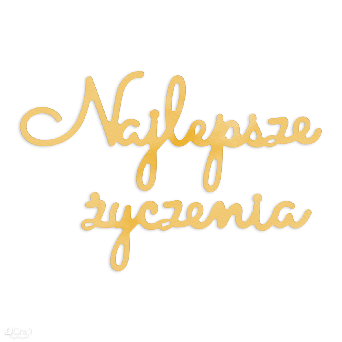Wykrojnik dp craft - najlepsze życzenia