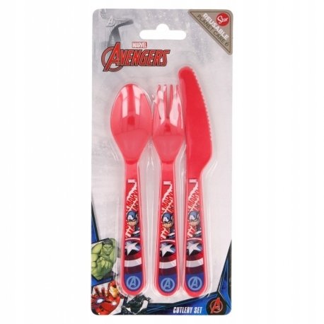 sztućce AVENGERS KAPITAN AMERYKA łyżka widelec nóż