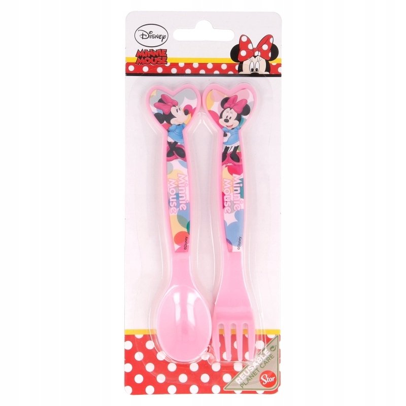 sztućce MYSZKA MINNIE łyżka widelec