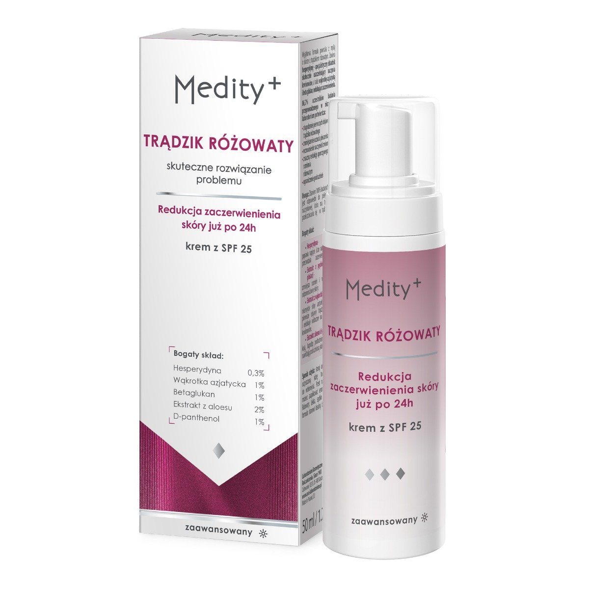 Medity+ Trądzik Różowaty Krem na dzień SPF25 50 ml