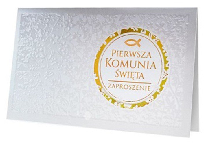 Zaproszenie na Komunię perłowe