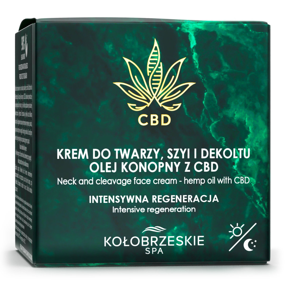 KołobrzeskieSPA, Krem Do Twarzy, Szyi I Dekoltu, Olej Konopny Z Cbd