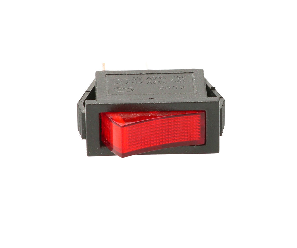 Tracon Electric Wyłącznik kołyskowy włącz-wyłącz czerwony TES-21 TES-21