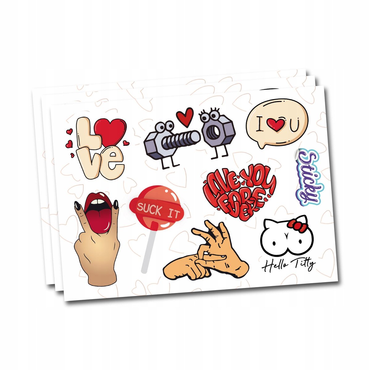 Naklejki Walentynki BIAŁY SCRAPBOOKING