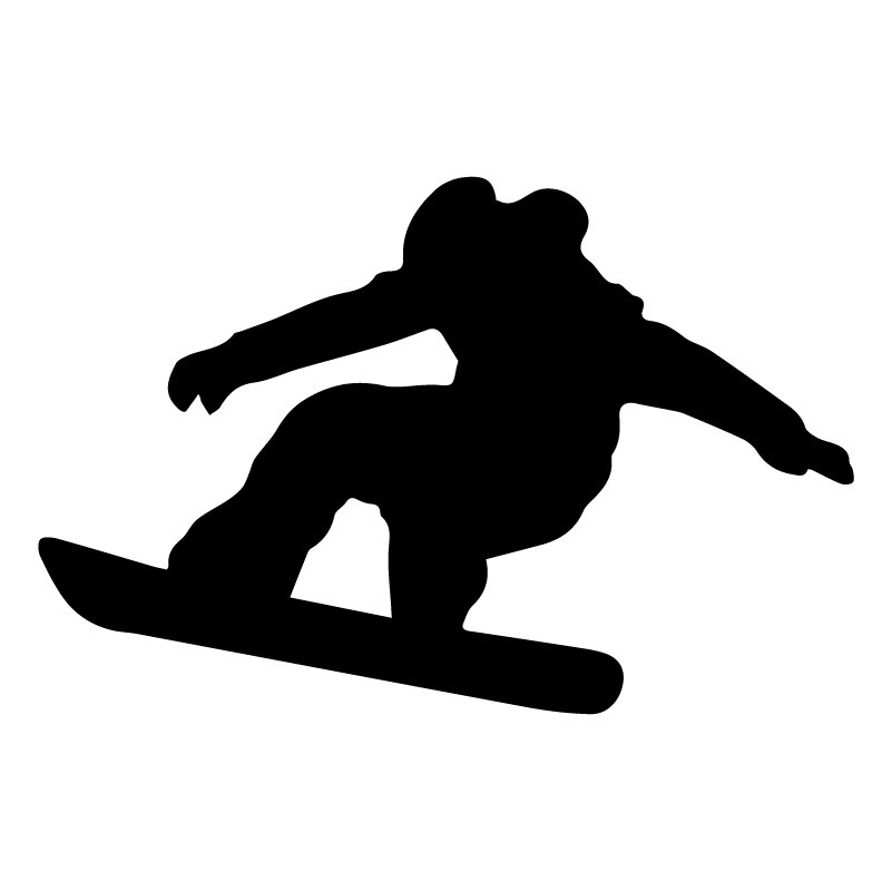 Naklejka SNOWBOARD na szybę auta 10 cm
