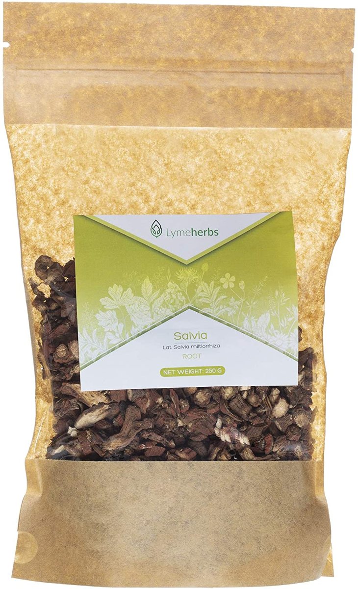 Lymeherbs, Salvia miltiorrhiza korzeń cięty, 100g