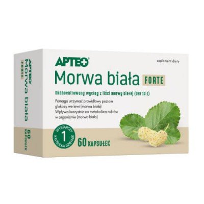 Apteo Apteo Morwa biała Forte  60 kapsułek 3373541