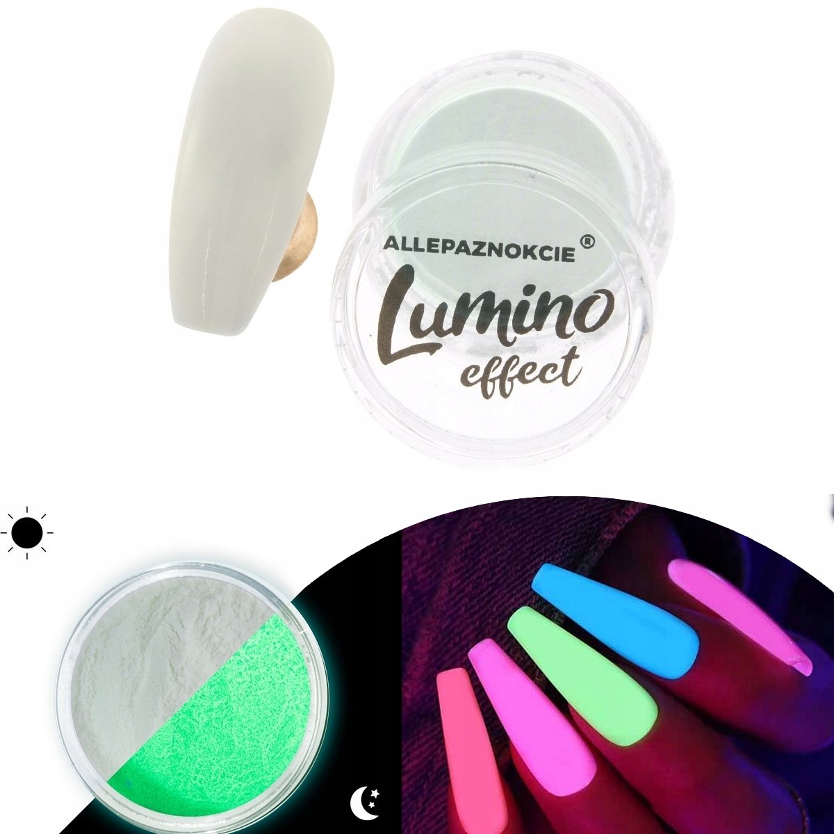 inna marka PYŁEK Lumino Effect Nr 2 świecący w ciemności na zielono 5901541050101