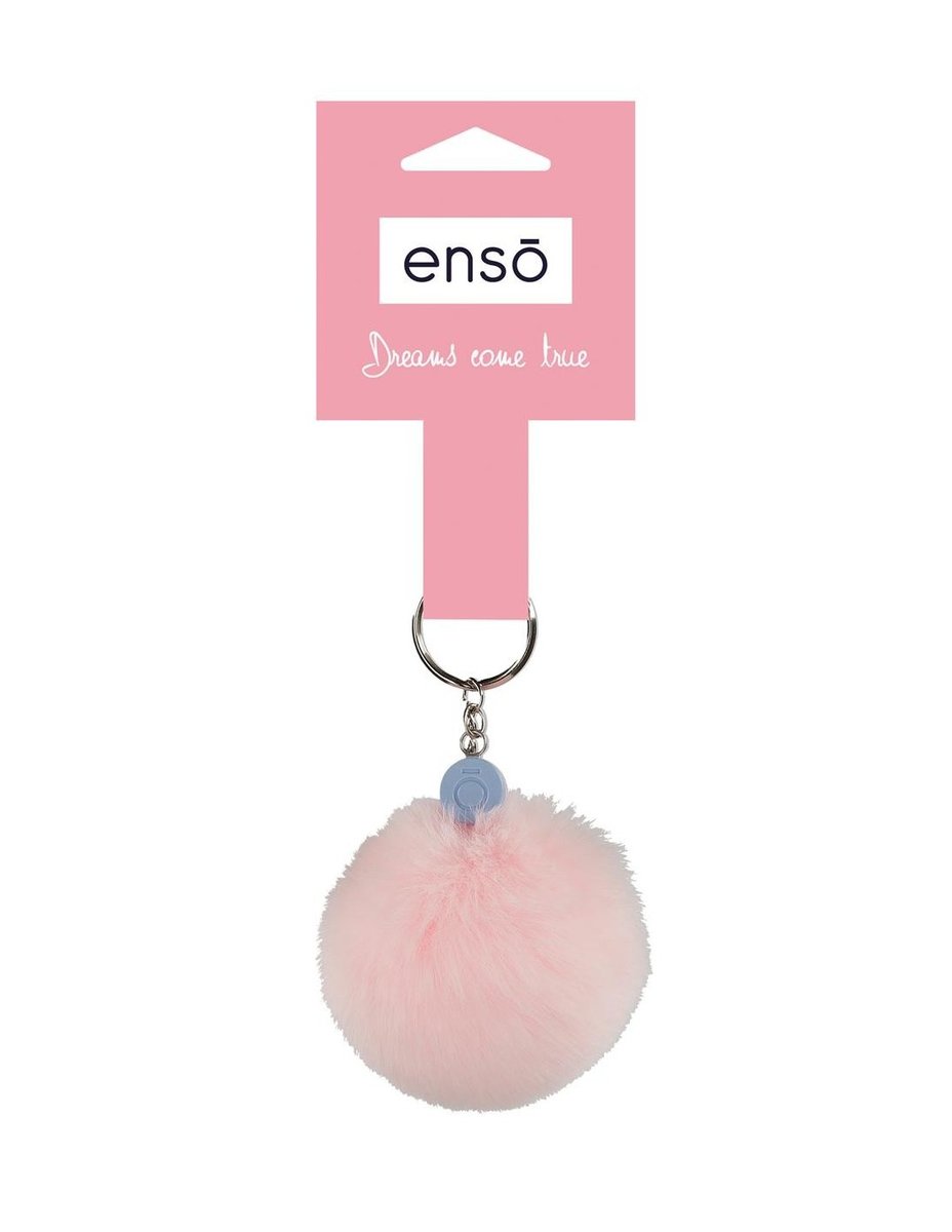 ENSO/ brelok do kluczy z pomponem Pink