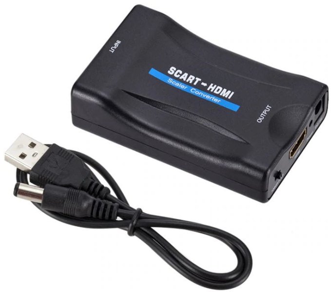 Konwerter Obrazu Dźwięku Hdmi / Euro Scart Adapter