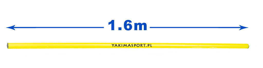 Yakimasport Laska treningowa, gimnastyczna 160 cm - pomarańczowa