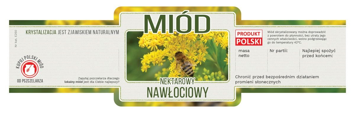 Etykiety na miód nawłociowy (100szt) - E239