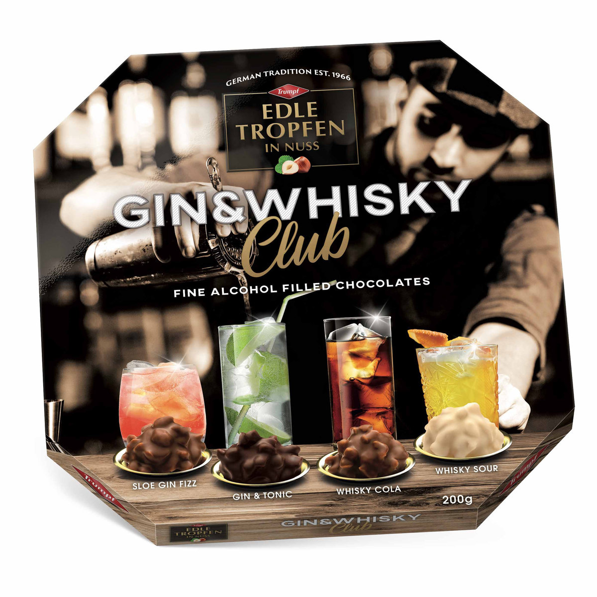 Edle Tropfen bombonierka Gin&whisky 200g