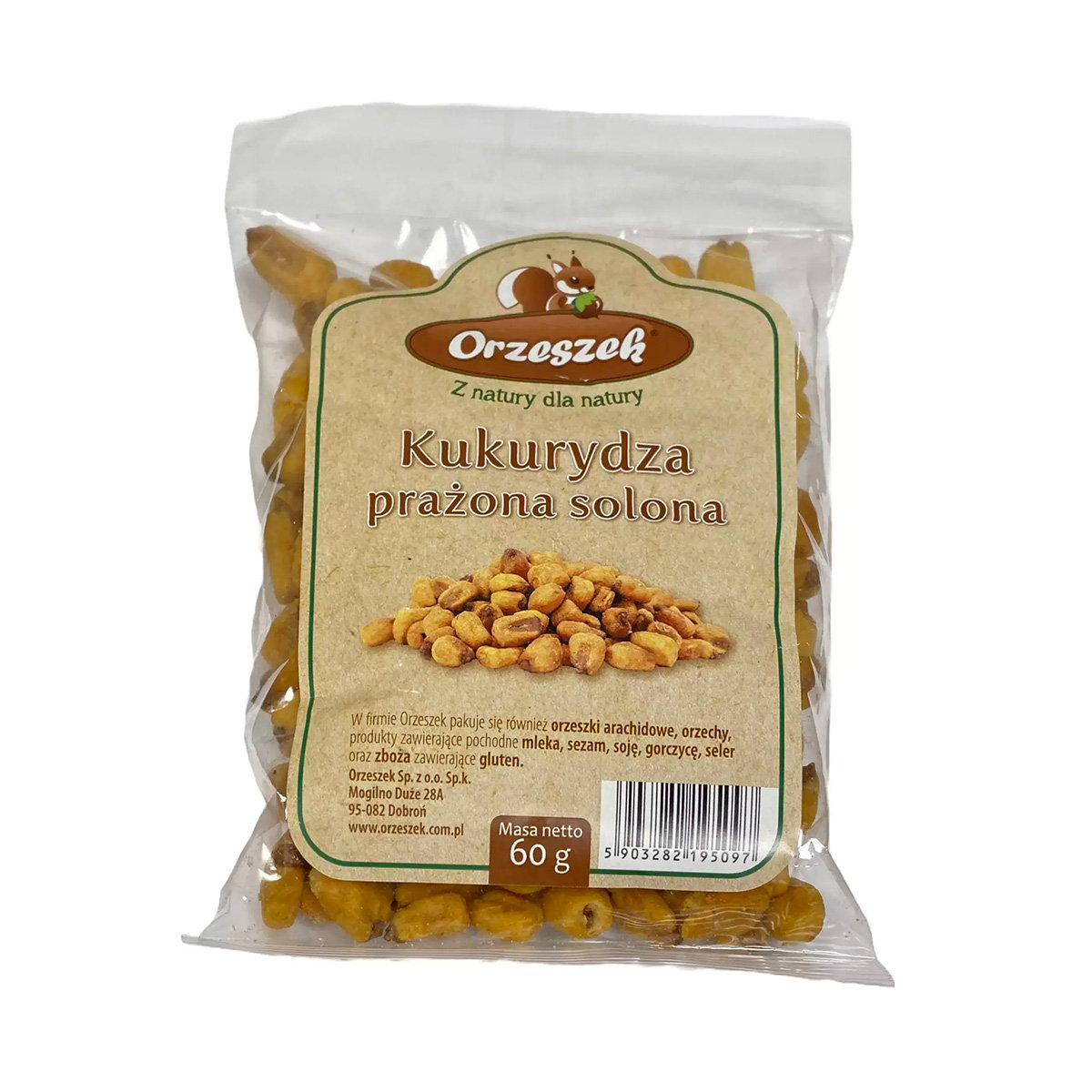 Kukurydza prażona, solona / Orzeszek - 60 g