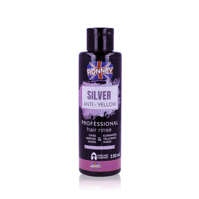 Ronney Silver Anti-Yellow Płukanka neutralizująca żółte tony 150 ml