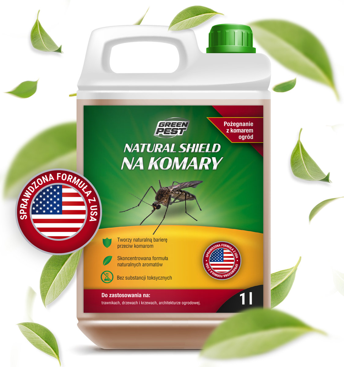 Green Pest Oprysk na komary i kleszcze Natural Shield Green Pest 1L.