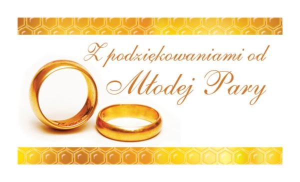 Paczka etykiet małych (etykieta weselna) 100szt - wzór EM64