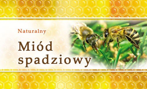 Paczka etykiet małych (miód spadziowy) 100szt - wzór EM16