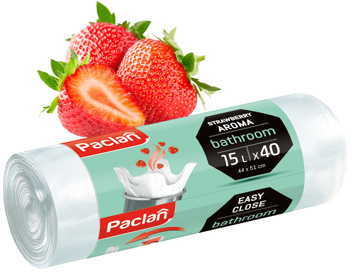 Worki na śmieci 15 L Paclan do łazienki 40 szt