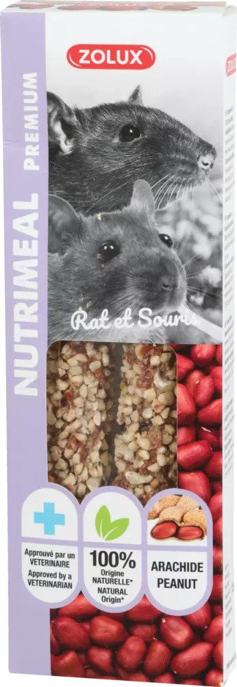 Zolux NUTRIMEAL 3 Stick z orzechami arachidowymi dla szczura myszy