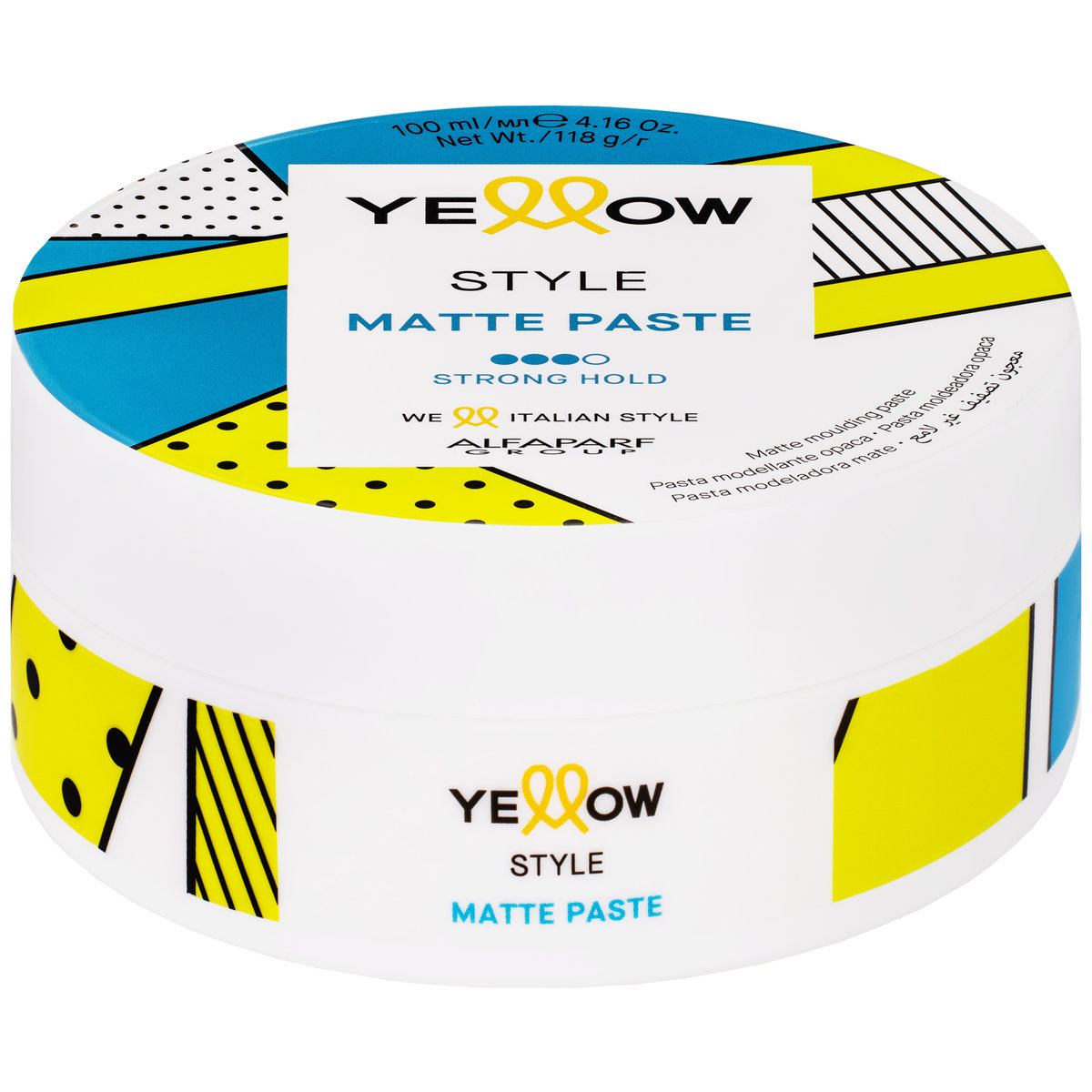 Alfaparf, Yellow Style Matte Paste, Pasta Modelująco-matująca Do Włosów, Ułatwia Stylizację Dowolnych Fryzur, 100ml