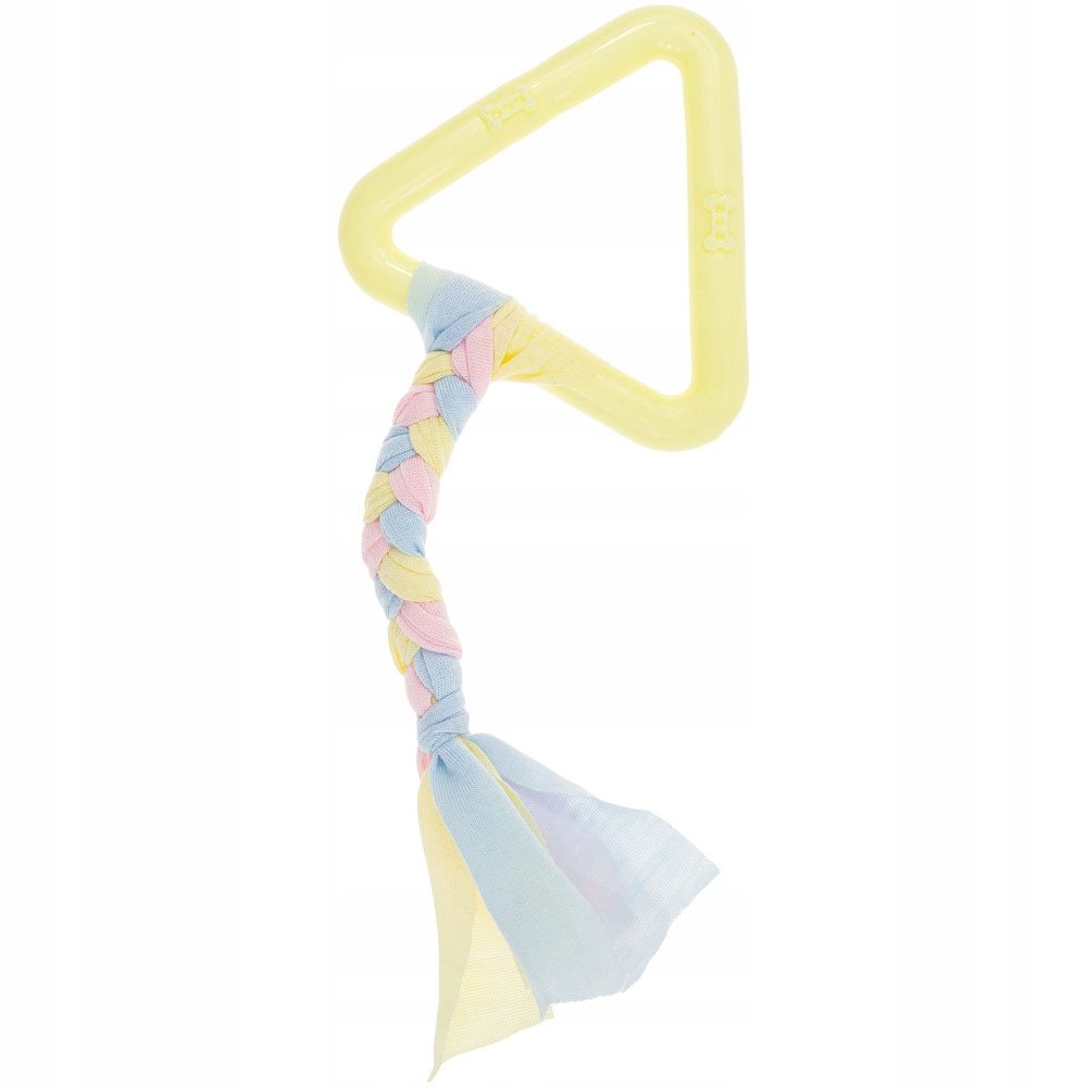 Zabawka dla psa TRÓJKĄT ze sznurem dla szczeniaka