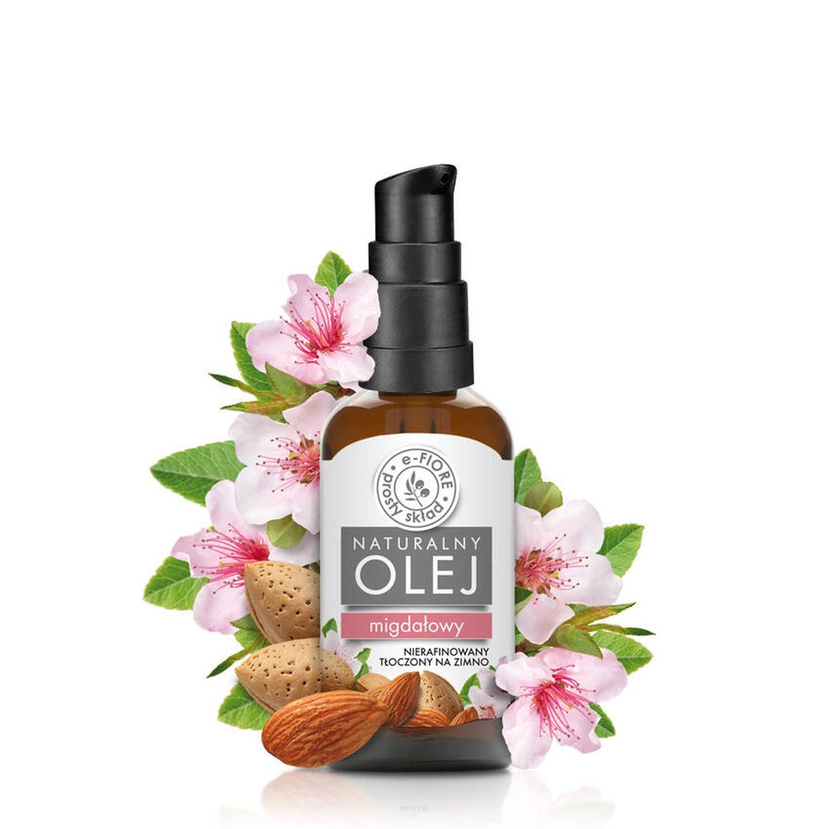 e-FIORE olej ze słodkich migdałów nieraf. 50ml