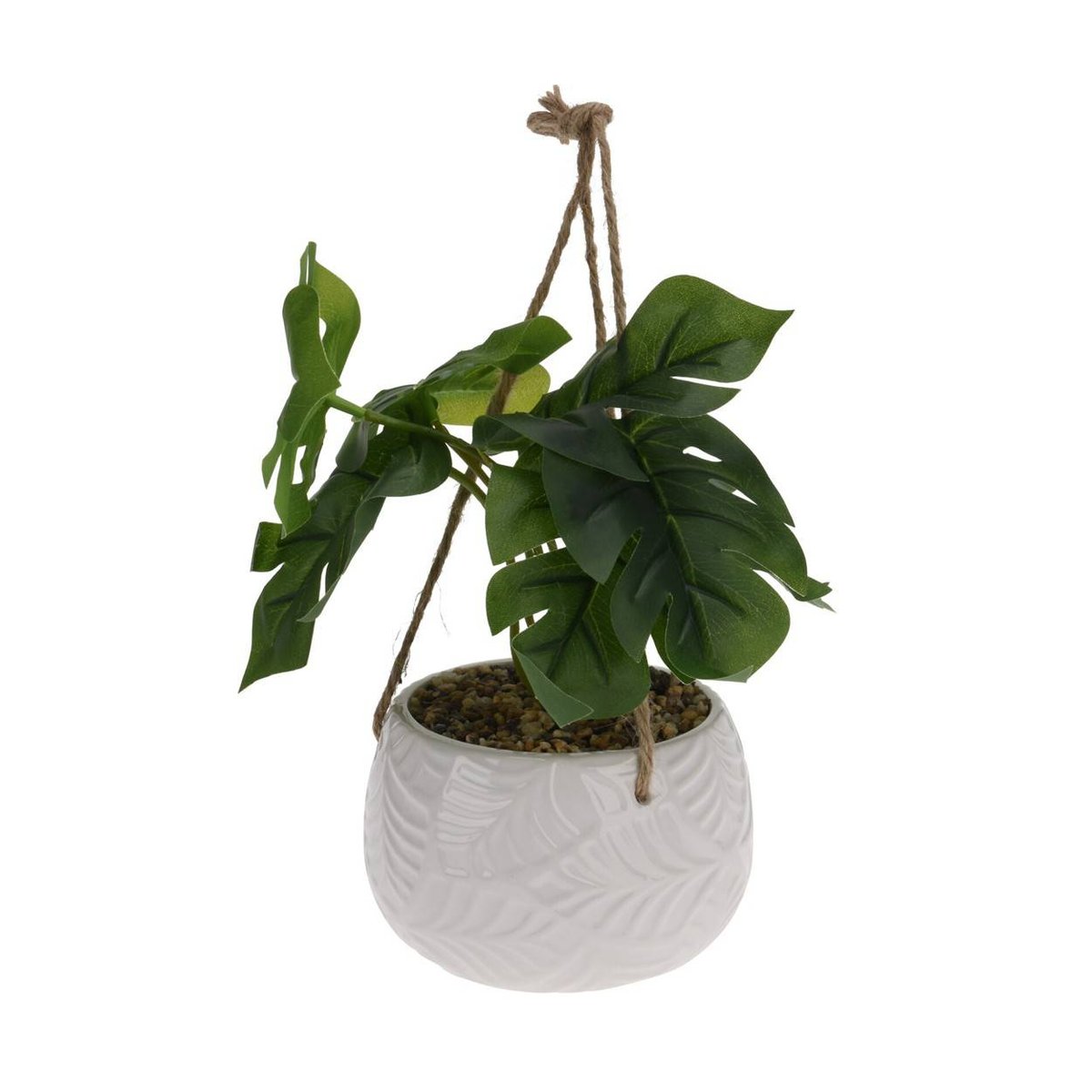 Sztuczna roślina WISZĄCA w białej doniczce OZDOBA