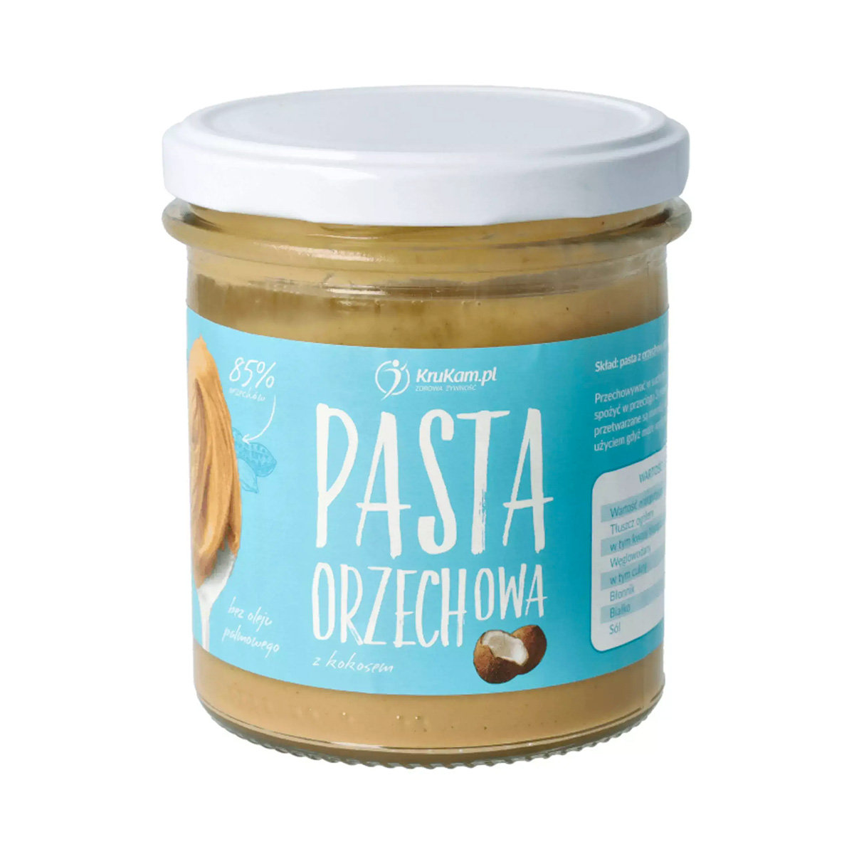 KruKam Pasta orzechowa z kokosem 300g