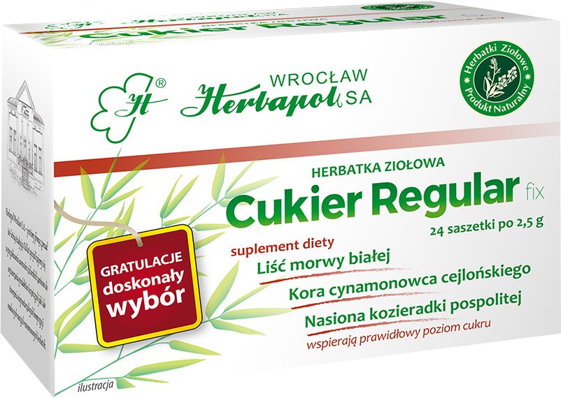 Herbapol Herbata Cukier Regulator 60.0 g