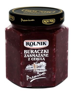Rolnik Buraczki zasmażane z cebulką premium 540 g