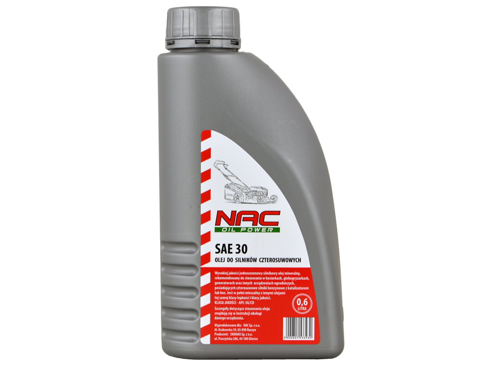 NAC Olej do kosiarek SAE 30 0.6 litra