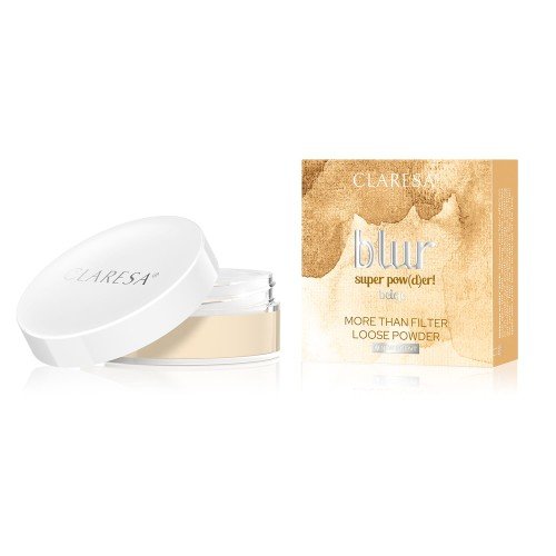 Claresa, Blur Super Pow(D)er! Beige, Puder Sypki Wygładzający, 12g