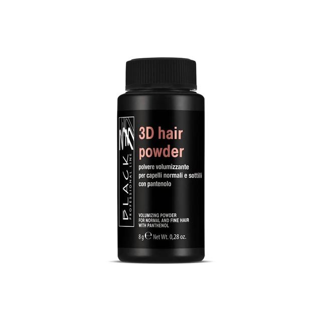 Black, 3D Hair Powder – Puder dodający objętości, 8g