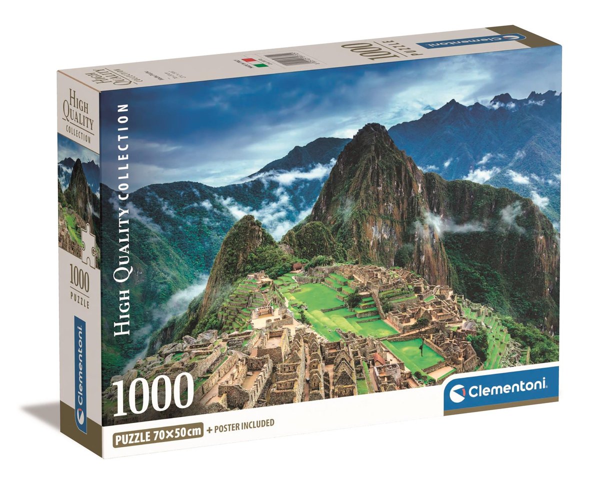 Puzzle 1000 Compact Machu Picchu - Clementoni