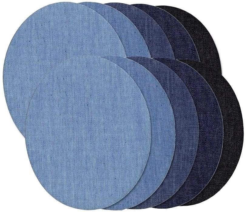 ŁATKI 10 szt zestaw naprasowanki TERMO ŁATA jeans
