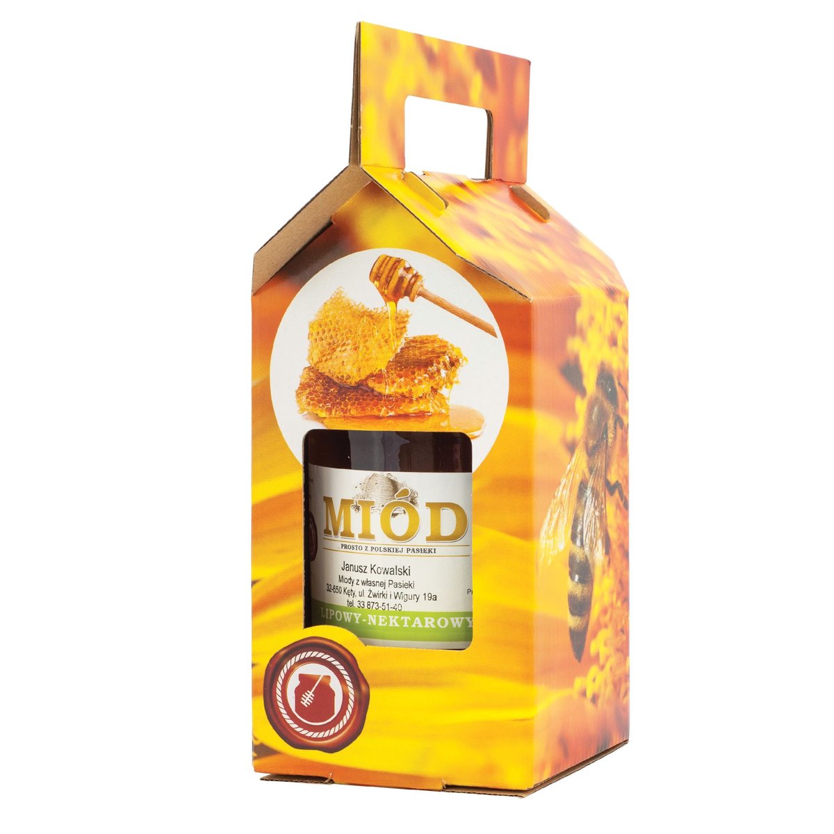 Pudełko Ozdobne na 1 słoik 900ml (10szt) - P1F