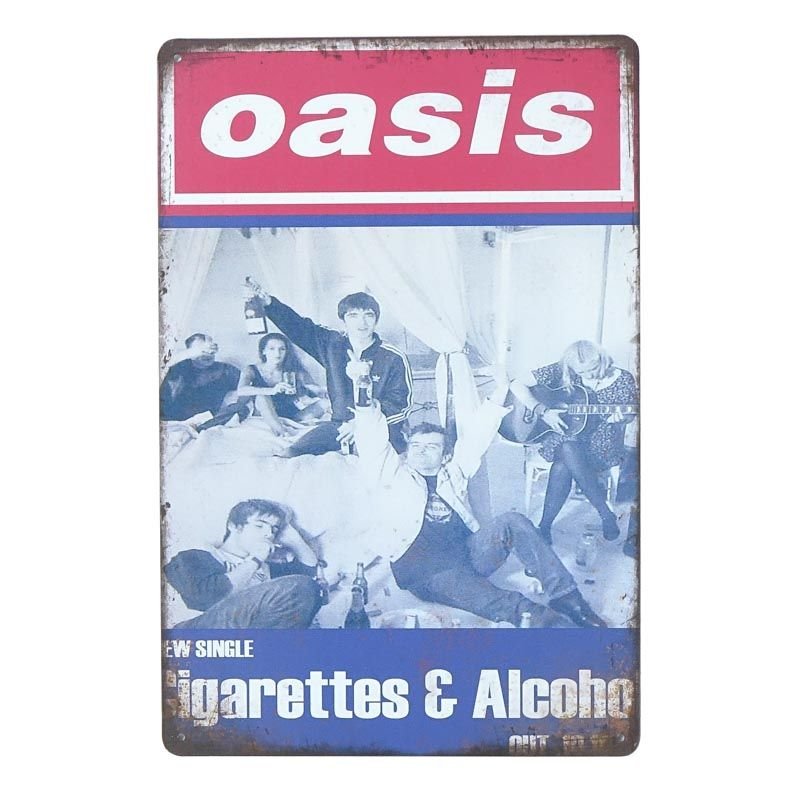 Plakat Tabliczka dekoracyjna metalowa OASIS 2