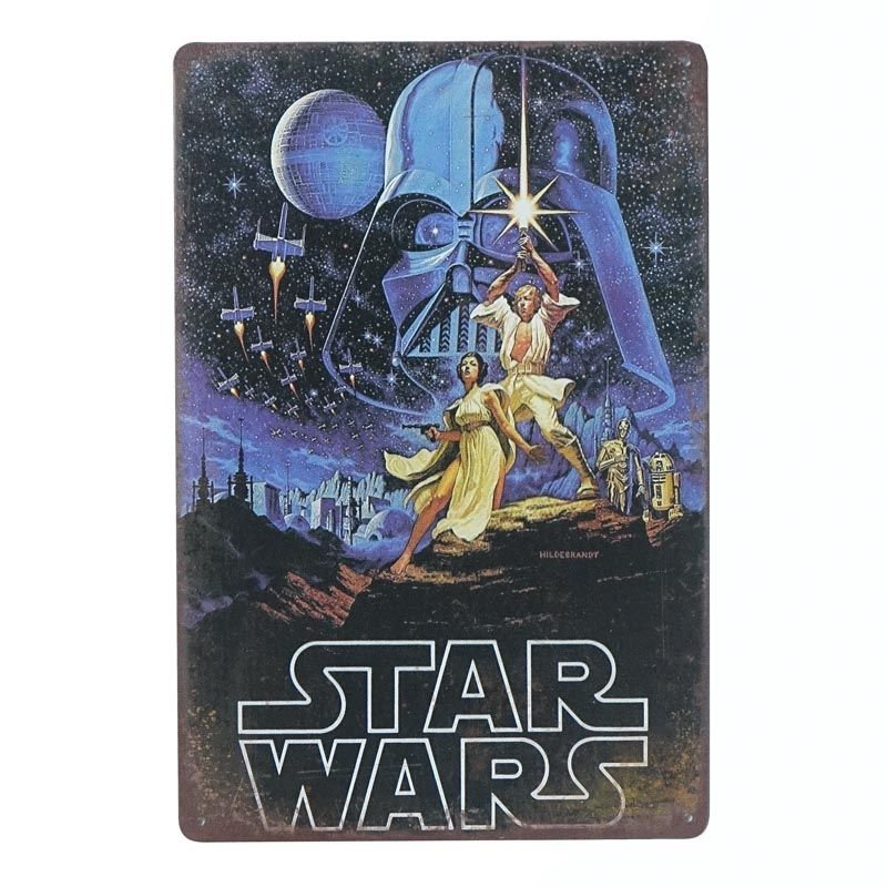 Plakat Tabliczka dekoracyjna metalowa STAR WARS 1