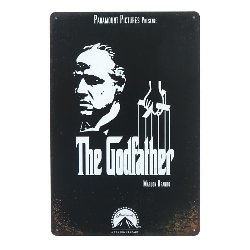 Plakat Tabliczka dekoracyjna metalowa THE GODFATHER 2